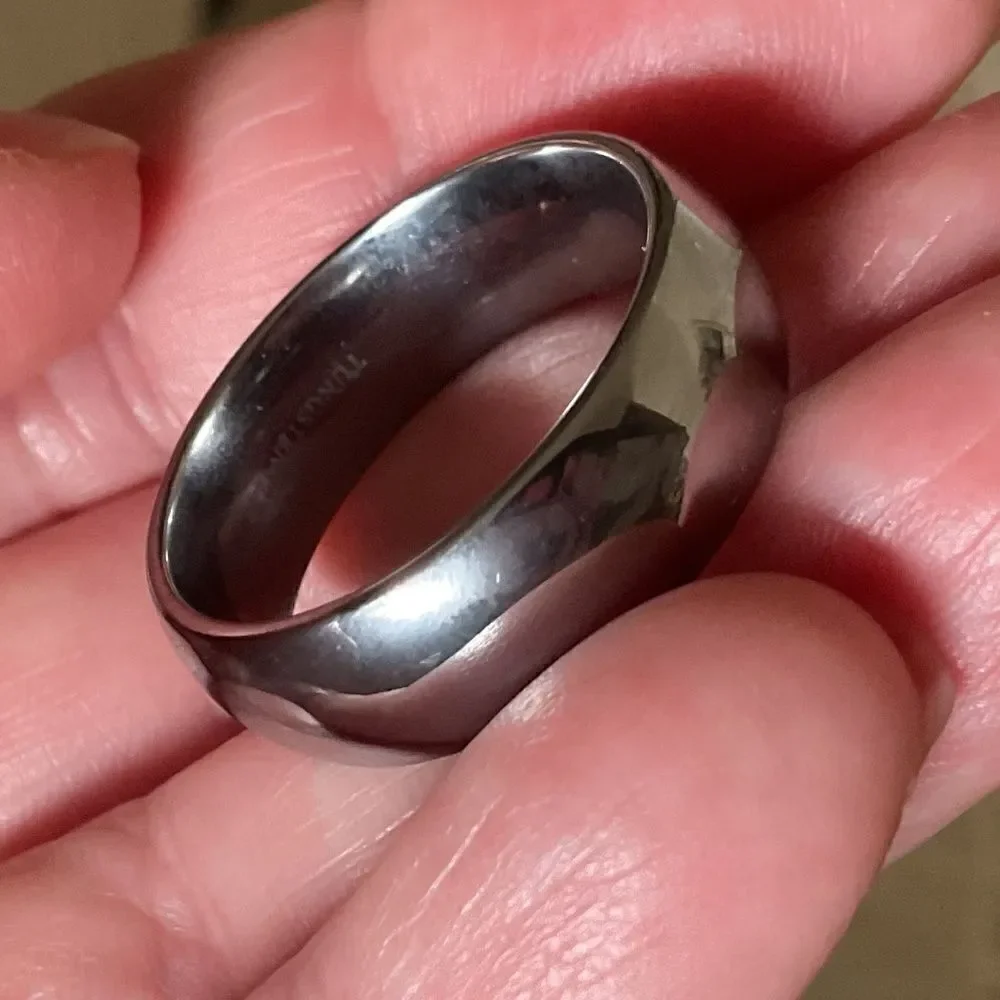 Stainless Steel men bang ring New without tag Size US 12